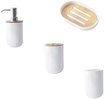 Alipis 1 Set Bathroom Accessories Kit with Washing Cup and Dish Dispenser