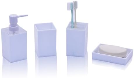 Clear Acrylic Bathroom Accessories Set 6-Piece