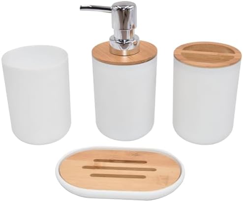 Wedhapy 4PCS Bathroom Bin Brush Set