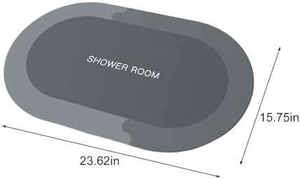 Luxuriate Bath Rug with Non-Slip Rubber Backing