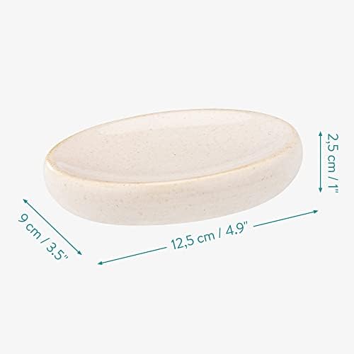 Navaris Ceramic Bathroom Accessories Set 3 Pieces