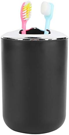 Cyrank 4Pcs Bathroom Vanity Accessory Set Black 1