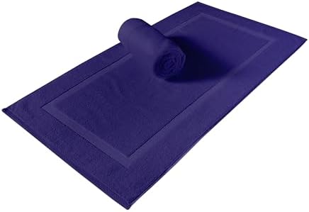 Premium Cotton Bath Mats Set 2 Pack Plum