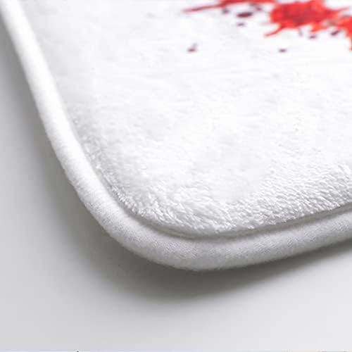 Ochine Halloween Bloody Footprint Door Mat Rug