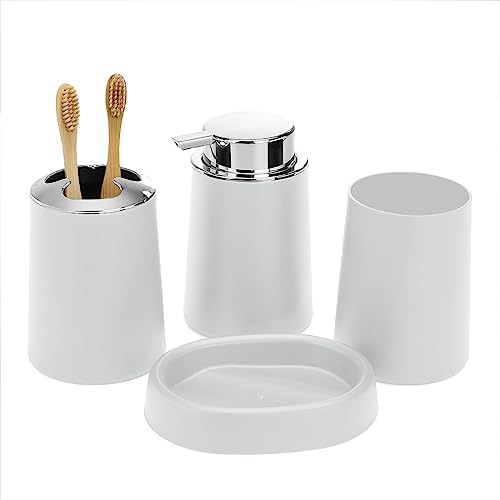 FEILANDUO 4 Pcs Bathroom Accessory Set