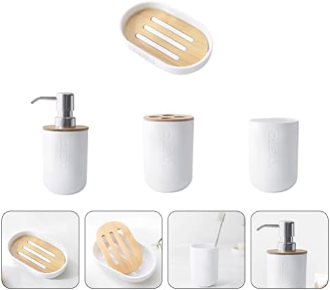 Cabilock 4-Piece Bathroom Organization Set