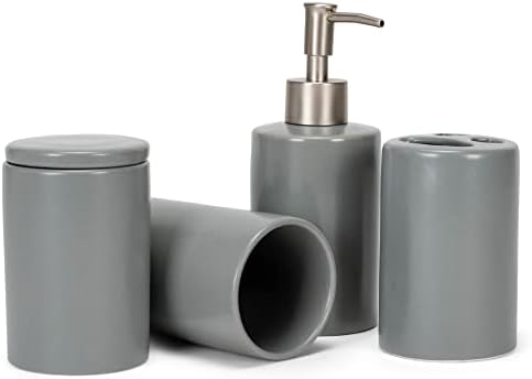 NAT Jules Ceramic Bathroom Accessories Set of 4