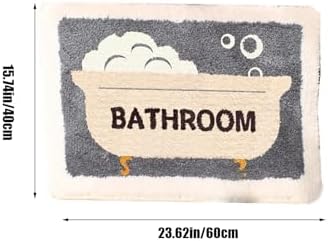 Thick Soft Microfiber Bath Rug 19x26in Non-Slip