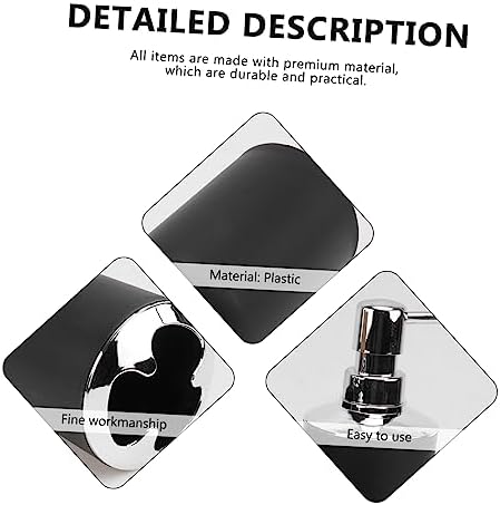 BUGUUYO Bathroom Accessories Set Red Black Modern Simple Practical 1