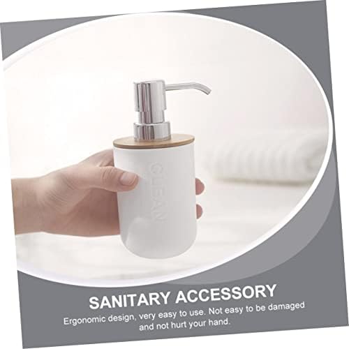 VOSAREA Bamboo Plastic Bathroom Storage Set of 4 1