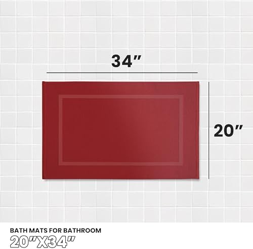 Canadian Linen Yukon Bath Mats 2 Pack Lightweight Quick Dry