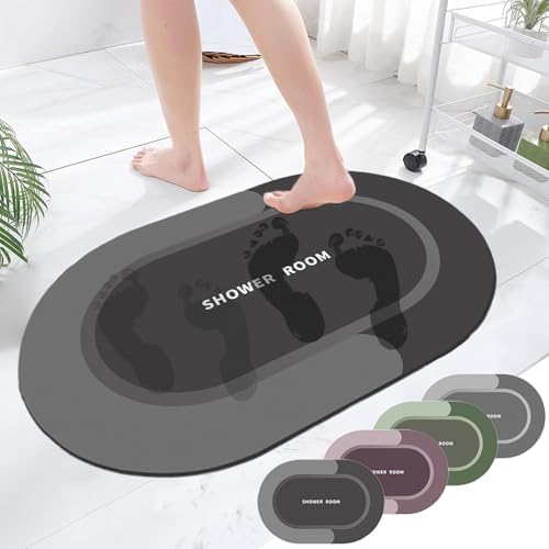 Super Absorbent Quick Dry Bath Rug with Non-Slip Backing