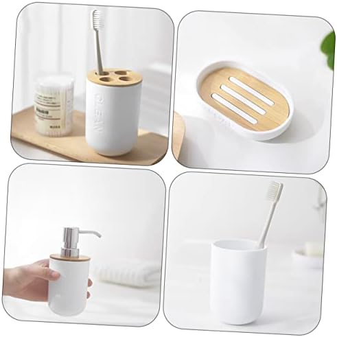 Alipis 1 Set Bathroom Accessories Kit with Washing Cup and Dish Dispenser