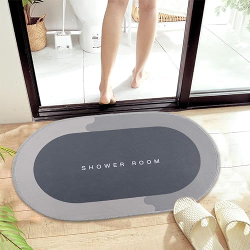 Memory Foam Bath Mat with Non Slip Rubber Backing