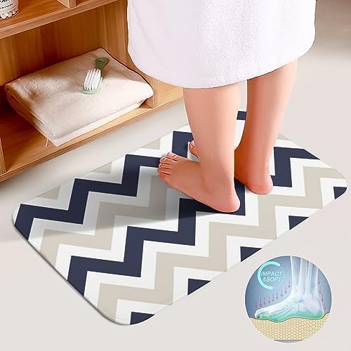 Curdesi 3 Piece Chevron Bath Mat Set