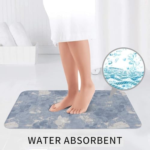 French Linen Print 3-Piece Bath Mat Set