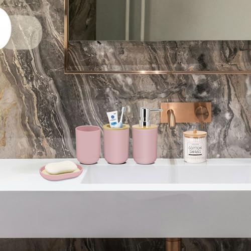 IMAVO Pink Bathroom Accessories Set 5 Piece