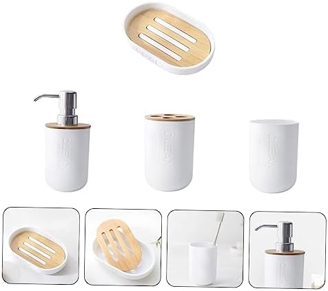 SOLUSTRE Bathroom Accessory Set 4-Piece Storage