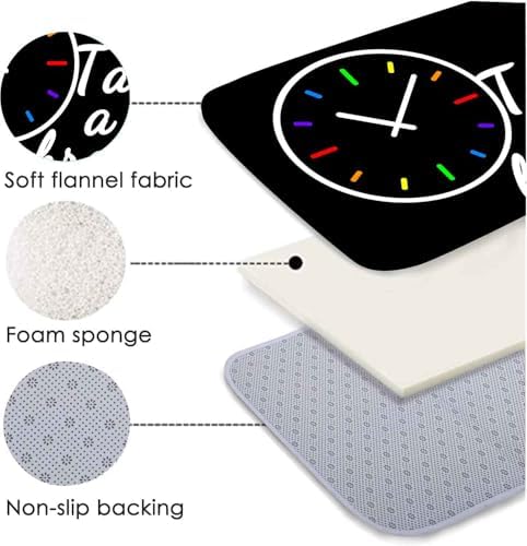Simsant Thick Memory Foam Bath Mat for Kids and Teens