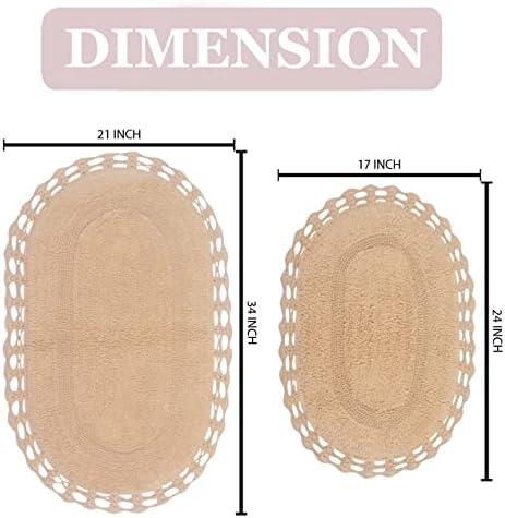 Home Weavers Hampton Reversible Bath Mat 2 Piece Set