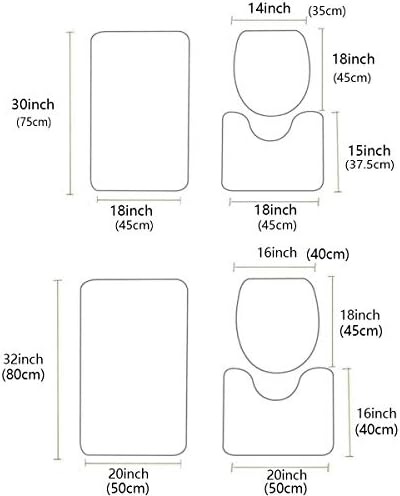 Wotrend Easter 3 Piece Bath Rug Set