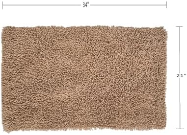 Home Weavers Fantasia Bath Rug 21x34 Linen