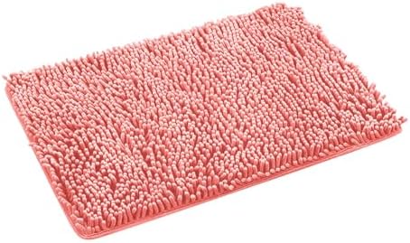 Cute Pink Bathroom Rugs Non-Slip Absorbent Shaggy Mat
