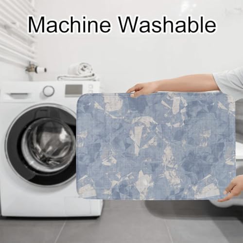 French Linen Print 3-Piece Bath Mat Set