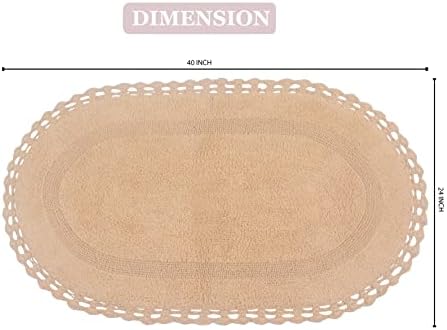 Home Weavers Hampton Crochet Reversible Bathmat 24x40