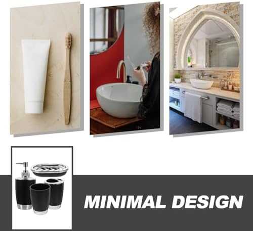 DECHOUS 4-Piece Bathroom Accessory Set
