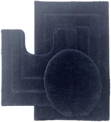 BH Home Linen 3-Piece Ultra Soft Bath Rug Set
