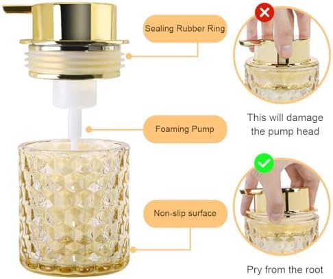 Fvstar Amber Glass Bathroom Accessories Set 2pcs 1