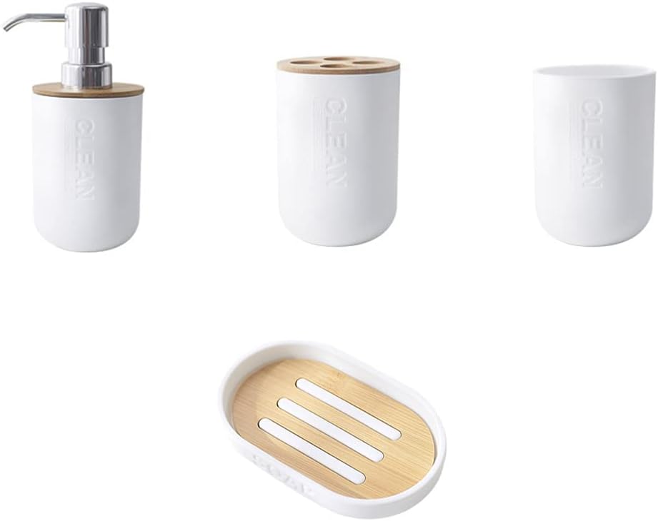 Cabilock 4-Piece Bathroom Organization Set