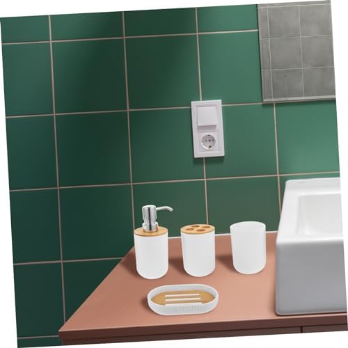 VOSAREA 5 in 1 Brush Holder Bathroom Set