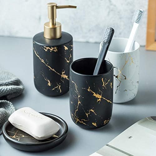 YYW Ceramic Bathroom Accessory Set - 3 Piece White