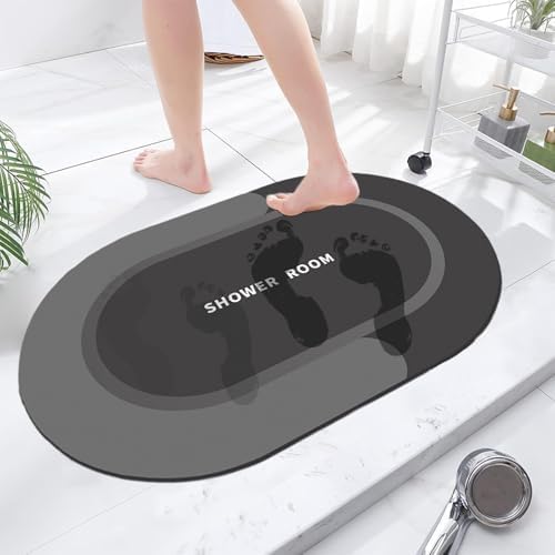 Super Absorbent Quick Dry Bath Rug with Non-Slip Backing
