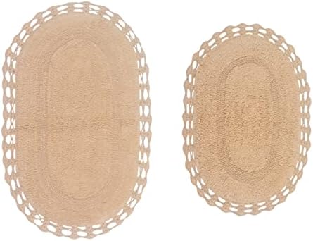 Home Weavers Hampton Reversible Bath Mat 2 Piece Set