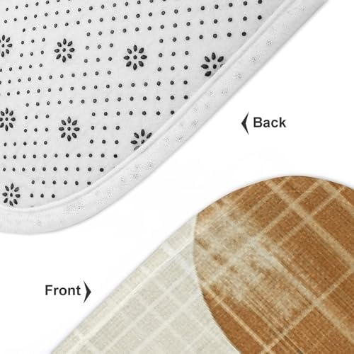 JEKYQ 3-Piece Bath Mat Set Non-Slip Bathroom Rugs