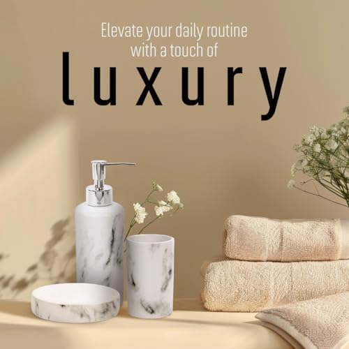 Bodico Marble Bathroom Accessory Set 3-Piece
