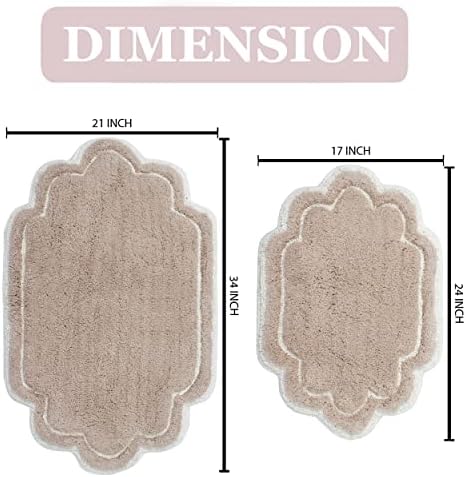Home Weavers Allure Collection 2 Piece Bath Rug Set