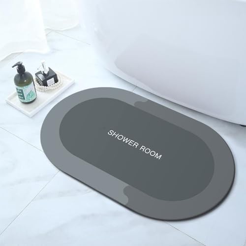 Luxuriate Bath Rug with Non-Slip Rubber Backing