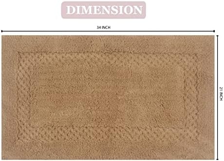Home Weavers Classy Bathmat Set 21x34 Rectangle Linen