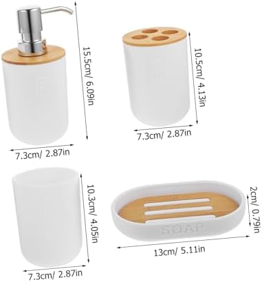 ABOOFAN Red Bathroom Soap Dispenser Set 1