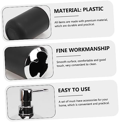 LIFKICH Toilet Accessory Kit 4pc Bathroom Supplies