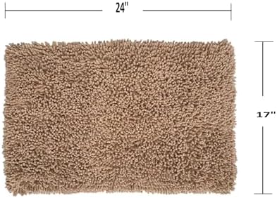 Home Weavers Fantasia Bath Rug Set - 17x24 Soft Cotton Absorbent Bath Mat