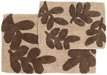 Chesapeake Monte Carlo Bath Rug Set 2Pc Linen Chocolate