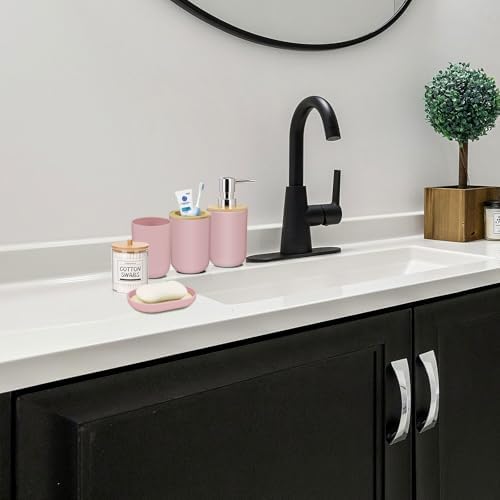 IMAVO Pink Bathroom Accessories Set 5 Piece