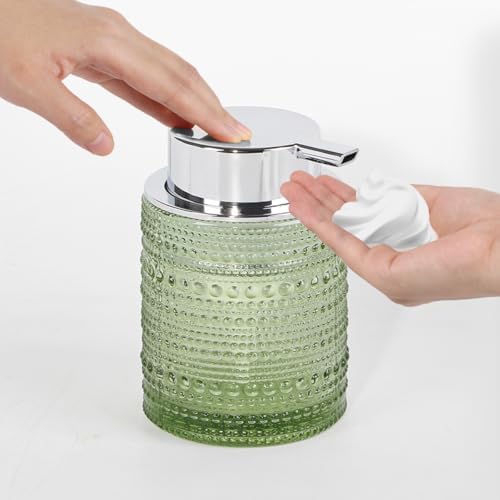 Tonxus Glass Bathroom Accessory Set with Soap and Toothbrush Holder