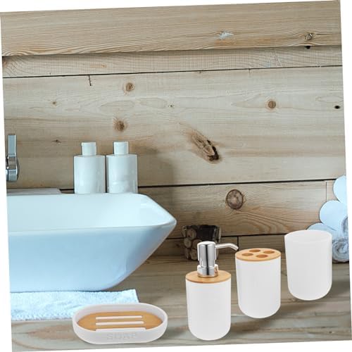 Cabilock Bathroom Cup Set 5pc Maroon