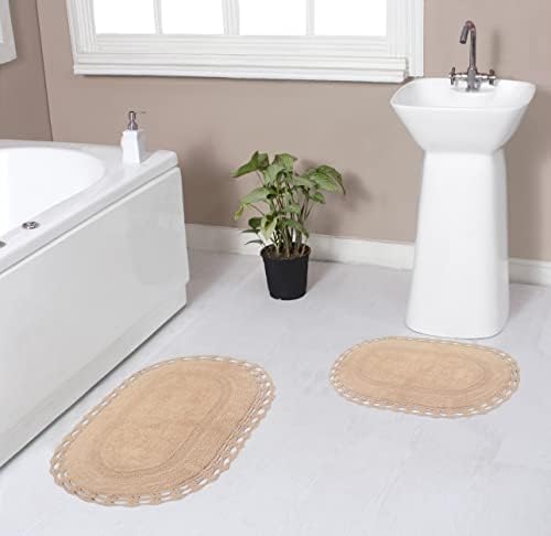 Home Weavers Hampton Reversible Bath Mat 2 Piece Set